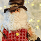 Decoração Papai Noel com Relógio - 60 cm