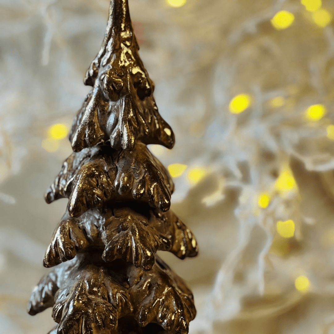 Mini Árvore de Natal Marrom - 20,5cm