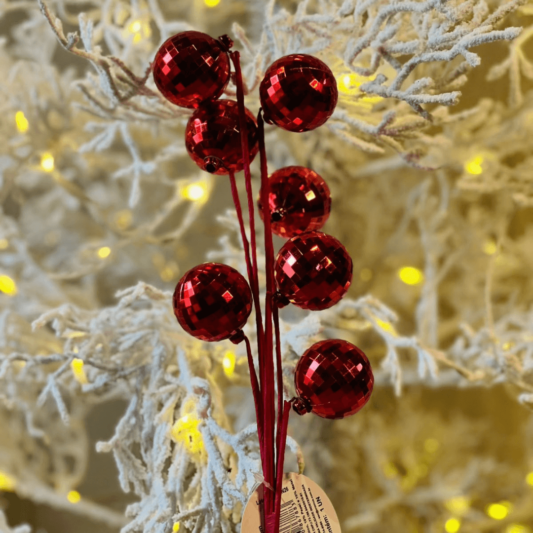 Haste Berry Metalizado Vermelho – 35 cm