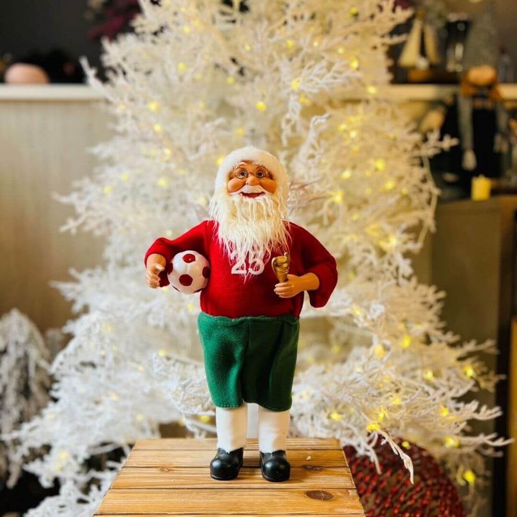 Papai Noel Natal Jogador Em Pe - 45cm