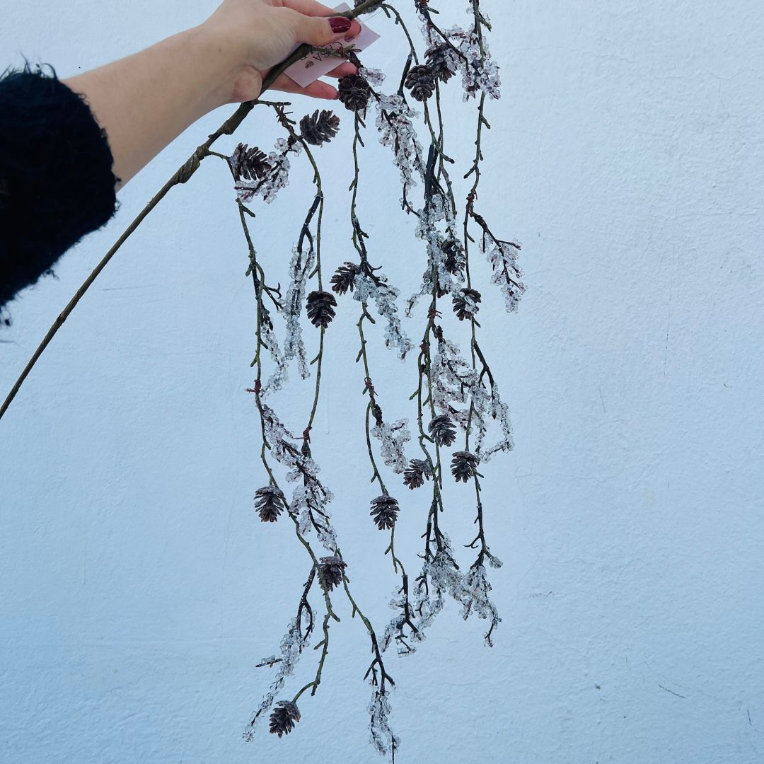 Haste com Pinha e Cristais – 90cm