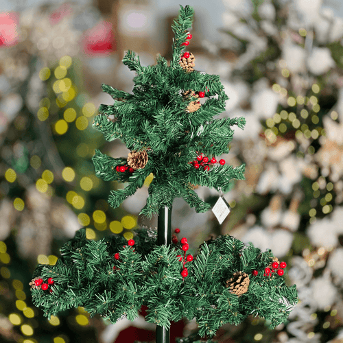 Árvore de Natal com Suporte e 5 Camadas – 2,1m