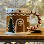 Caneca Natalina Casinha Ginger - 11cm