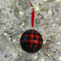 Bola de Natal Xadrez Brilhante – 12cm | Jogo com 2 Peças