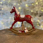 Cavalo Decorativo de Balanço com Crina – 18cm