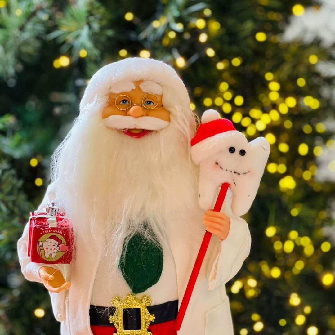Papai Noel Natal Dentista - 45cm