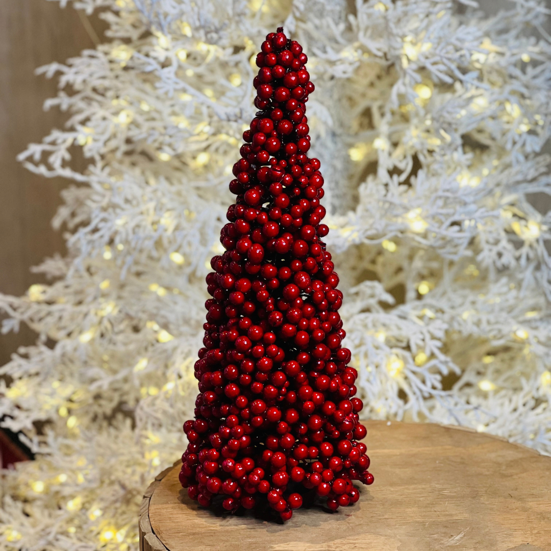 Árvore Decorativa de Azevinho Vermelha – 70cm
