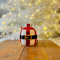 Acucareiro Natal Branco,vermelho e Preto Com Tampa -  115cm C/1 Un