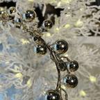 Festão com Bolinhas Brilhantes Flexível Champagne – 150 cm