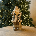 Papai Noel com Animais em - 24 cm