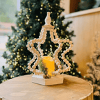 Lanterna Decorativa de Natal Estrela com LED – 40cm