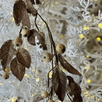 Pendente Folhagem com Glitter e Berry – 1,30m