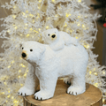 Urso Polar com Filhote – 35cm