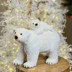 Urso Polar com Filhote – 35cm