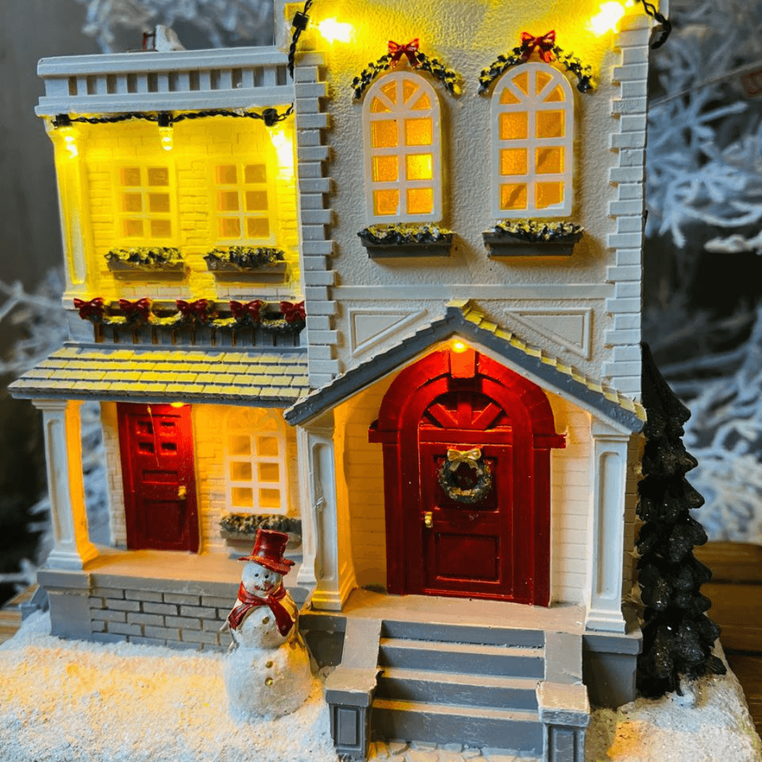 Casa Natalina Musical com Luz – 26,7cm