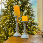 Castiçal Decorativo Branco – 20cm