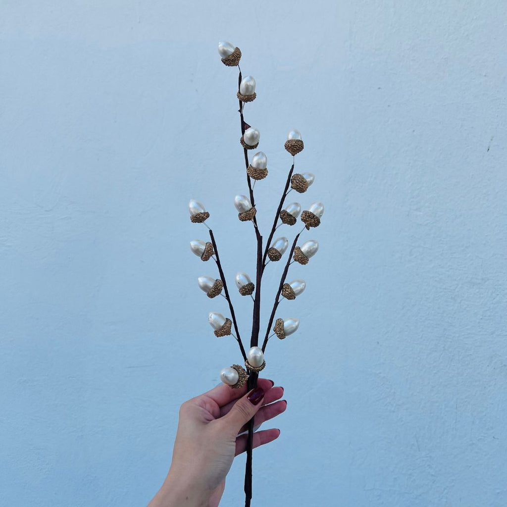Decoração Galhos Natural com Pinhas – 19cm