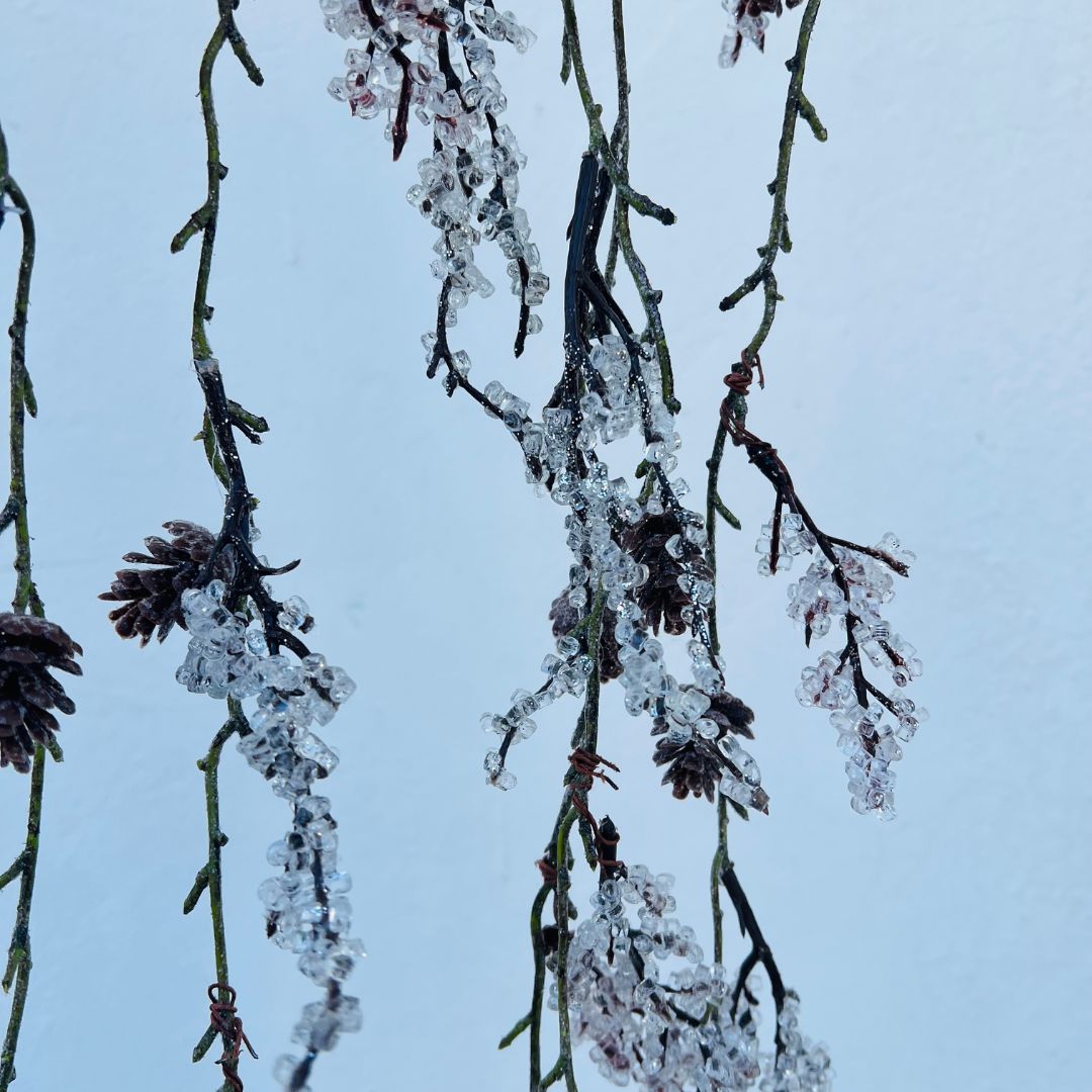 Haste com Pinha e Cristais – 90cm